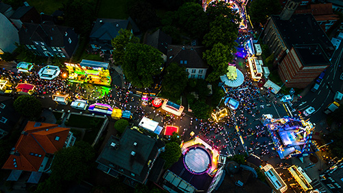 Nachtoptik 360° Panorama der Gevelsberger Kirmes 2016